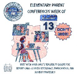 Elementary Conference Week Flyer